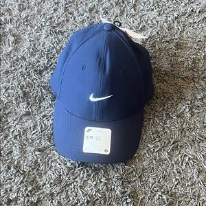 Nike Navy Blue Embroidered Swoosh Baseball Cap